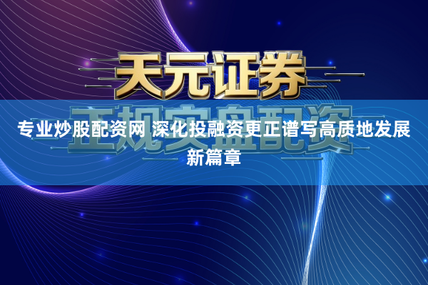 专业炒股配资网 深化投融资更正谱写高质地发展新篇章