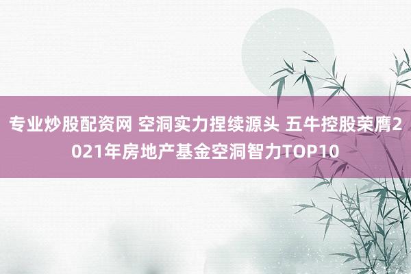 专业炒股配资网 空洞实力捏续源头 五牛控股荣膺2021年房地产基金空洞智力TOP10