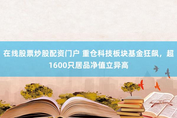 在线股票炒股配资门户 重仓科技板块基金狂飙，超1600只居品净值立异高
