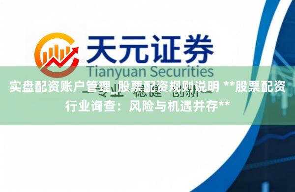 实盘配资账户管理_股票配资规则说明 **股票配资行业询查：风险与机遇并存**